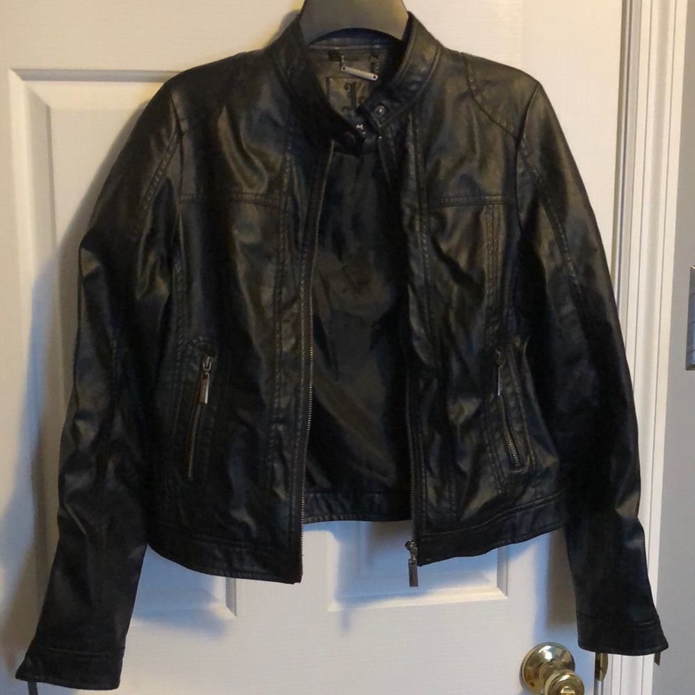 Fake leather jacket
